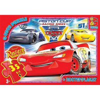 Дитячий пазл класичний "Тачки" Z10188 постер 35 елементів (Z10188)