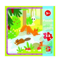 Дитячий пазл "Лісові мешканці" LR07, 12 елементів (LR07)