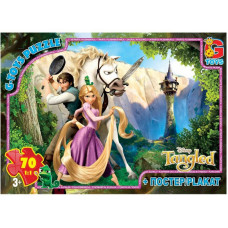 Детский пазл "Рапунцель" TA002 плакат 70 элементов(TA002)