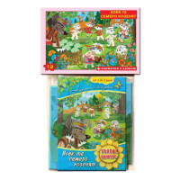 Дитячі пазли "Вовк і 7 козенят" 81176 на 12 деталей (81176E)