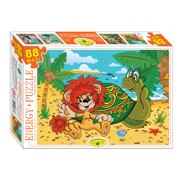 Детские Пазлы "Львёнок и Черепаха" 83361 ЕГ-10 88 элементов(83361)