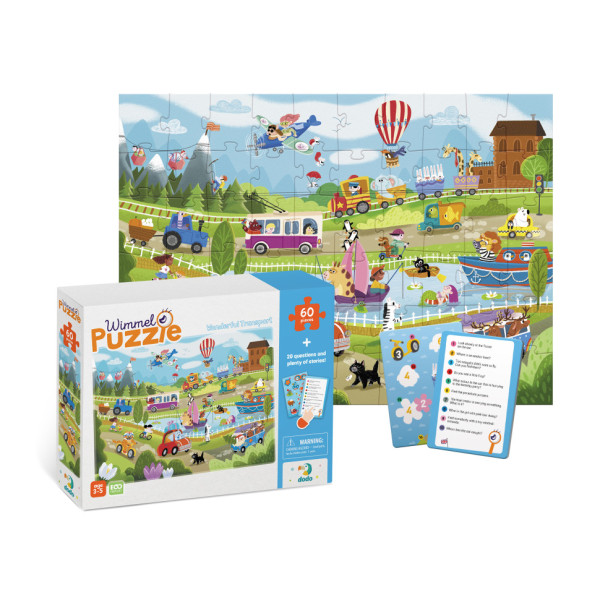Дитячий Віммельпазл "Диво-транспорт" 300561, 60 елементів (300561)