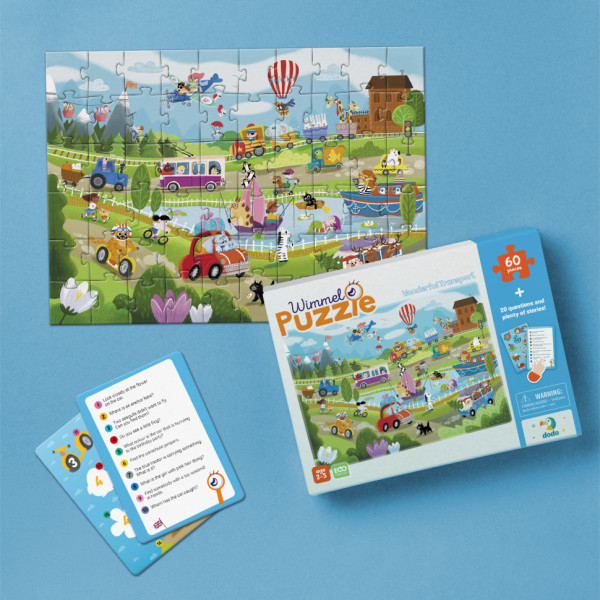 Дитячий Віммельпазл "Диво-транспорт" 300561, 60 елементів (300561)