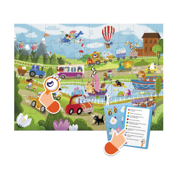 Дитячий Віммельпазл "Диво-транспорт" 300561, 60 елементів (300561)