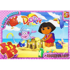 Дитячий пазл класичний "Дора" DZ01 постер 35 елементів (DZ01)