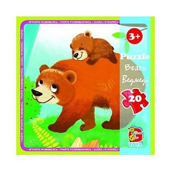 Дитячий пазл "Лісові мешканці" LR05, 20 елементів 20 х 21 см (LR05)