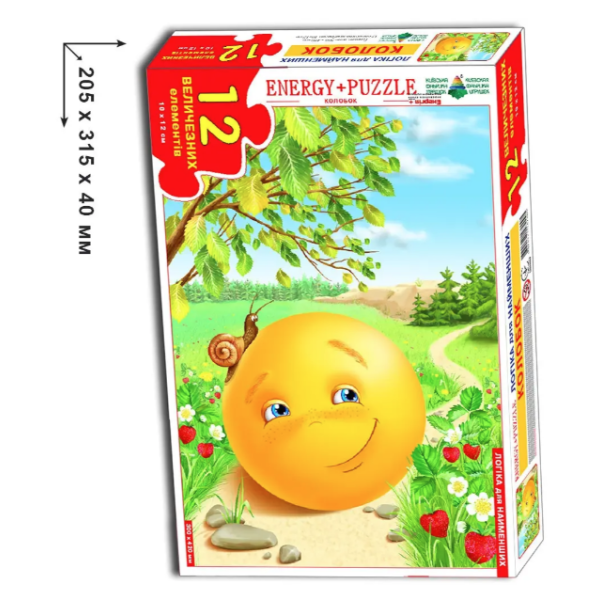 Детские пазлы "Колобок" 82005 на 12 деталей(82005)