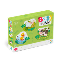 Дитячий Пазл 3 в 1 "Сільські тварини" DoDo 300393, 9 ел (300393)