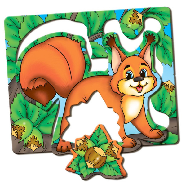 Детская настольная игра "Кто что ест?" 81138, 12 животных                                                                          (81138)