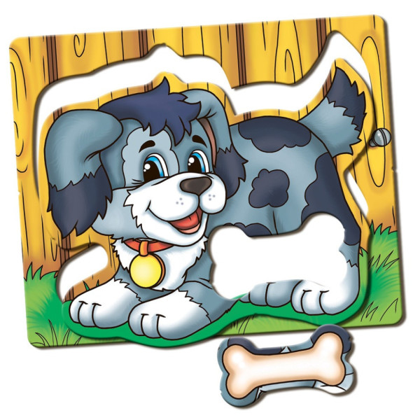 Детская настольная игра "Кто что ест?" 81138, 12 животных                                                                          (81138)