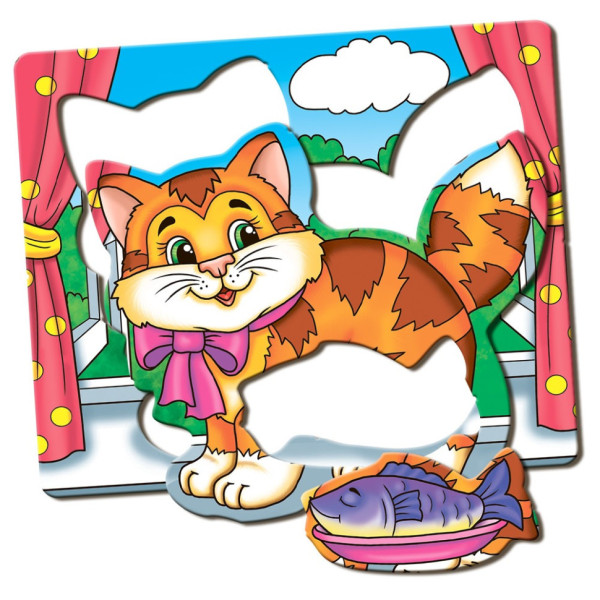 Детская настольная игра "Кто что ест?" 81138, 12 животных                                                                          (81138)