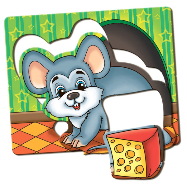 Детская настольная игра "Кто что ест?" 81138, 12 животных                                                                          (81138)