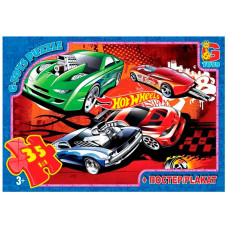 Пазли дитячі "Hot Wheels" FW770, 35 елементів (FW770)