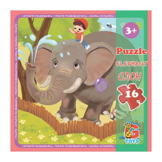 Пазли дитячі "Зоопарк" LZ08, 16 елементів (LZ08)