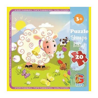 Пазли дитячі "Ферма" LA06, 20 елементів (LA06)