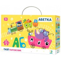 Пазл Абетка Паровозик DoDo 300148, 21 елемент