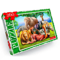 Пазл "Животные Африки" Danko Toys C260-13-07, 260 эл.(C260-13-07)