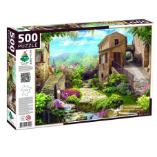 Пазл класичний "Колаж з виходом у сад" 84900, 500 елементів (84900)