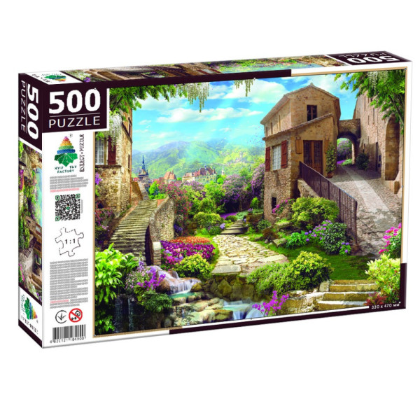 Пазл классический "Коллаж с выходом в сад" 84900, 500 элементов(84900)