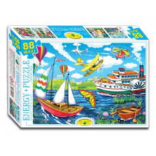 Детские пазлы Транспорт. В небе и на воде 83446, 88 элементов(83446)