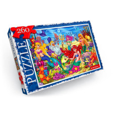 Пазлы детские "Русалочка" C260-12-08, 260 элементов(C260-12-08)