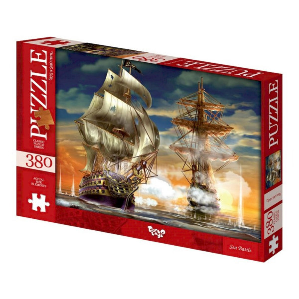 Пазли класичні "Морські баталії" C380-06-08, 380 елементів (C380-06-08)