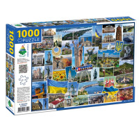 Пазл класичний "I love Ukraine" 83521, 1000 елементів (83521)