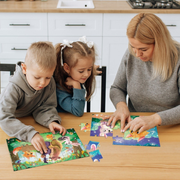 Пазл дитячий 2 в 1 "Літні вечори" 300609, 36 елементів (300609)