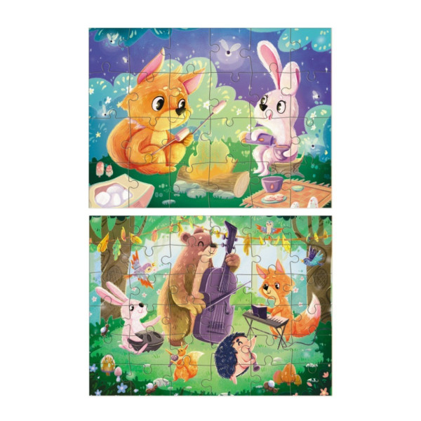 Пазл дитячий 2 в 1 "Літні вечори" 300609, 36 елементів (300609)