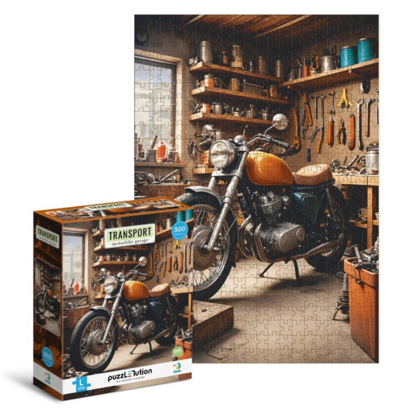 Пазл класичний "Транспорт Мотоциклетний гараж" 300651, 500 елементів (300651)