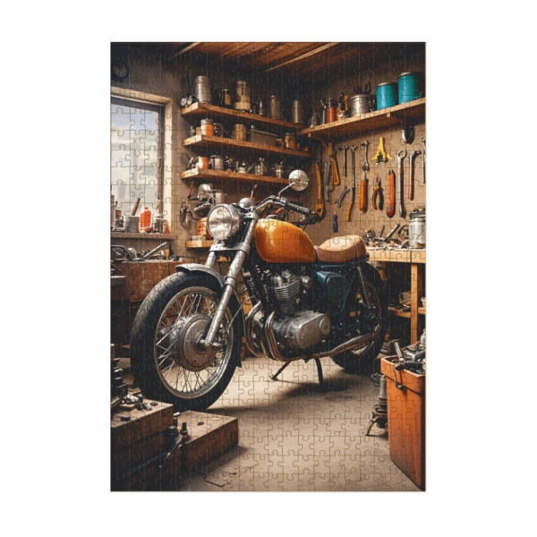 Пазл класичний "Транспорт Мотоциклетний гараж" 300651, 500 елементів (300651)