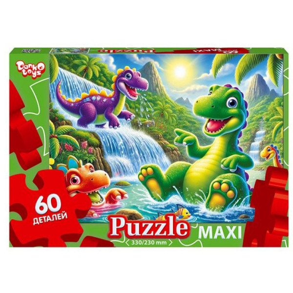 Пазл класичний "Динозаври" Mx60-11-15, 60 елементів (Mx60-11-15)