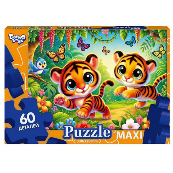 Пазл класичний "Тигри" Mx60-11-11, 60 елементів (Mx60-11-11)