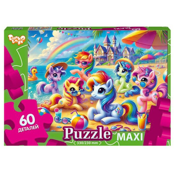 Пазл класичний "Єдинороги" Mx60-11-08, 60 елементів (Mx60-11-08)