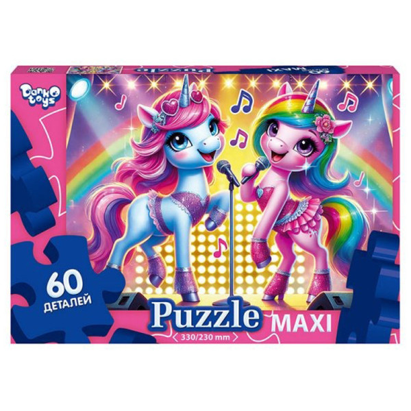 Пазл класичний "Єдинороги" Mx60-11-07, 60 елементів (Mx60-11-07)