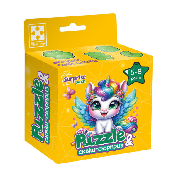 Дитячі пазли з сюрпризом "Єдиноріжка"1 VT8030-01, 180 деталей (VT8030-01)