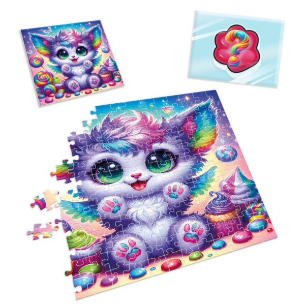 Дитячі пазли з сюрпризом "Кольорове кошеня" VT 8030-12, 180 деталей (VT8030-12)
