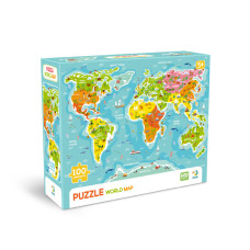 Пазли класичні "Карта світу" 300704, 100 елементів (300704)
