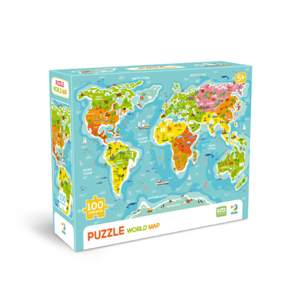 Пазли класичні "Карта світу" 300704, 100 елементів (300704)