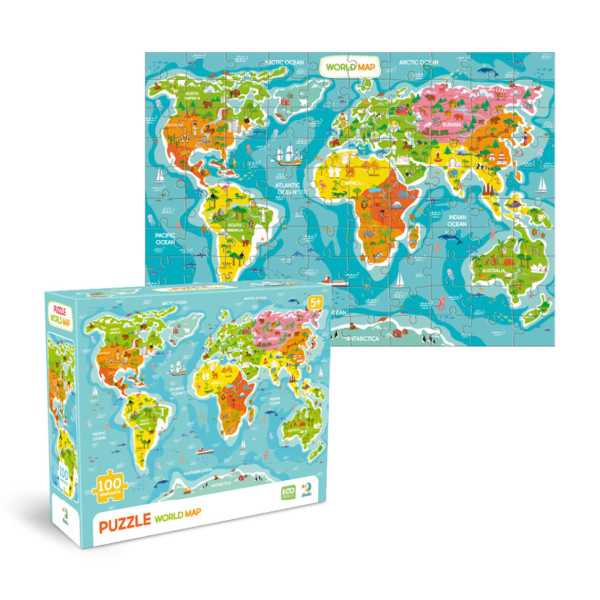 Пазли класичні "Карта світу" 300704, 100 елементів (300704)
