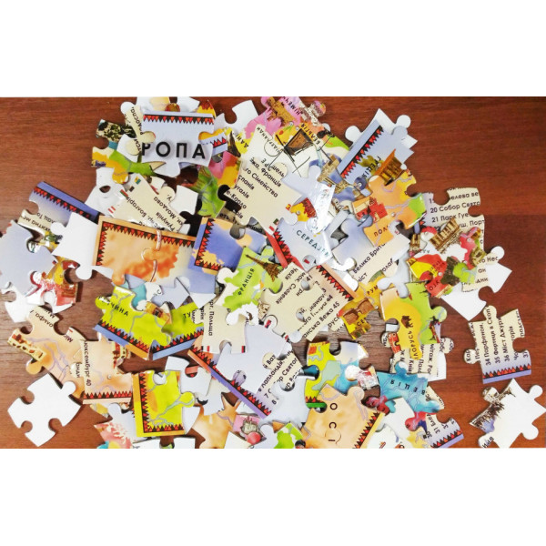 Дитячий пазл "Пам'ятки Європи" KP-002, 110 елементів (KP-002(КП-002))