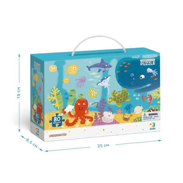Дитячий пазл Дно Океану DoDo 300134, 80 елементів (300134)