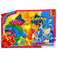 Дитячий пазл "Покемони" PM02 постер, 35 елементів (PM02)