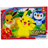 Дитячий пазл "Покемони" PM01 постер, 35 елементів (PM01)