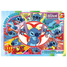 Детский пазл "Лило и Стич" SC617 постер, 117 элементов(SC617)
