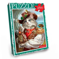 Пазл "Кот в шляпе" Danko Toys C260-13-01, 260 эл.