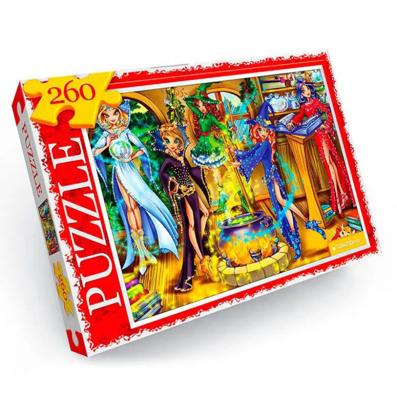 Пазл "Юные волшебницы" Danko Toys C260-13-11, 260 эл.