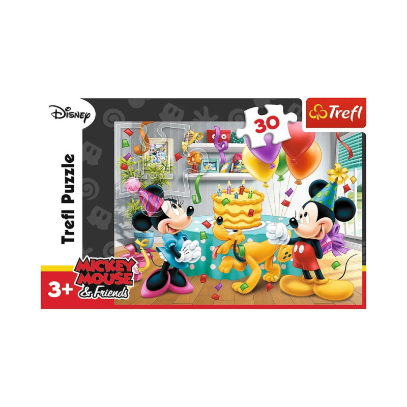 Детские пазлы Disney "Торт к дню рождения" Trefl 18211 30 элементов