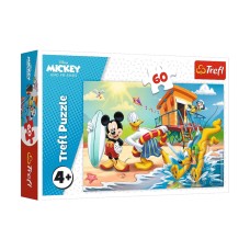 Детские пазлы Disney "Интересный день для Микки Мауса" Trefl 17359 60 элементов