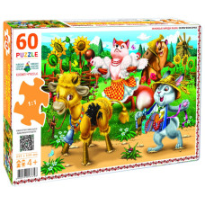 Детские пазлы "Соломенный бычок" 83798, 60 деталей(83798)